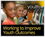 Badge for youth.gov: Working to Improve Youth Outcomes