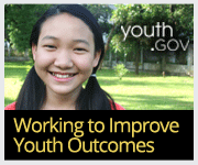 Badge for youth.gov: Working to Improve Youth Outcomes