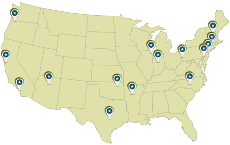 Map of youths' locations; visit Appendix A for an infographic about participant background and demographic data