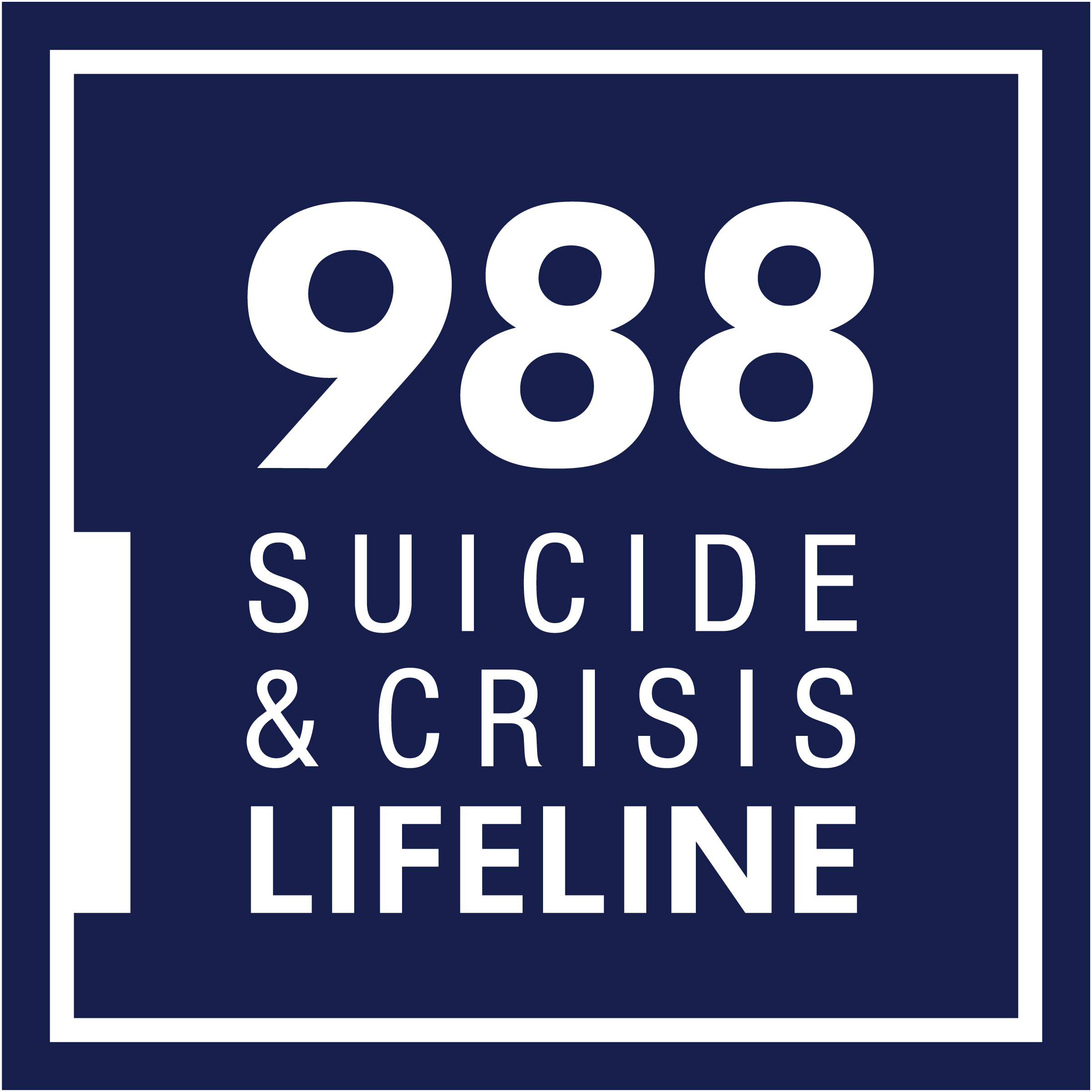 988 Suicide Crisis and Lifeline Logo