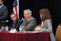 Brad Brekke, Vice President, Assets Protection, Target Corporation; Paul Grogan, President, The Boston Foundation; Barbara Raymond, Program Director for Policy, Communications, and Strategy, The California Endowment.