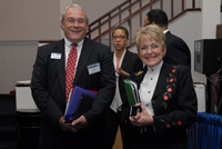 Mayor, City of Salinas, Dennis Donohue and Acting Administrator, Office of Juvenile Justice and Delinquency Prevention, Melodee Hanes