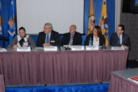 Multi-disciplinary panel members: Jennifer Maconochie, Office of the Police Commissioner, Boston, MA; The Honorable Dennis Donohue, Mayor, Salinas, CA; Dennis Mondoro, Strategic Community Development Officer, U.S. Department of Justice; Tonya Allen, Vice President, The Skillman Foundation, Detroit, MA; Stewart Sarkozy-Banoczy, Director, Philanthropic Research & Initiatives; U.S. Department of Housing and Urban Development